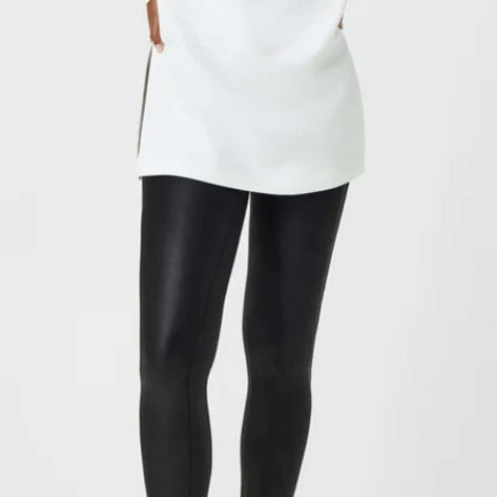 SPANX faux leather leggings XL